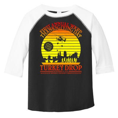 First Annual WKRP Thanksgiving Day Turkey Drop Retro Toddler Fine Jersey T-Shirt