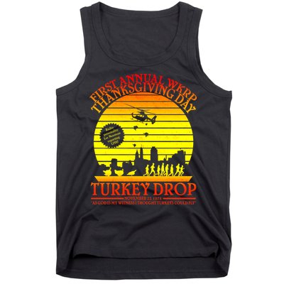 First Annual WKRP Thanksgiving Day Turkey Drop Retro Tank Top