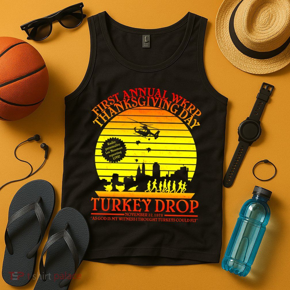 First Annual WKRP Thanksgiving Day Turkey Drop Retro Tank Top