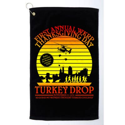 First Annual WKRP Thanksgiving Day Turkey Drop Retro Golf Towel