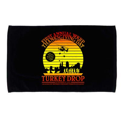 First Annual WKRP Thanksgiving Day Turkey Drop Retro Microfiber Hand Towel