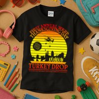 First Annual WKRP Thanksgiving Day Turkey Drop Retro Kids T-Shirt