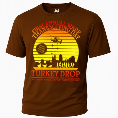 First Annual WKRP Thanksgiving Day Turkey Drop Retro Performance Shirt