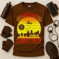 First Annual WKRP Thanksgiving Day Turkey Drop Retro Performance Shirt