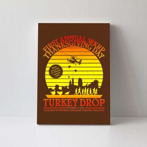 First Annual WKRP Thanksgiving Day Turkey Drop Retro Canvas