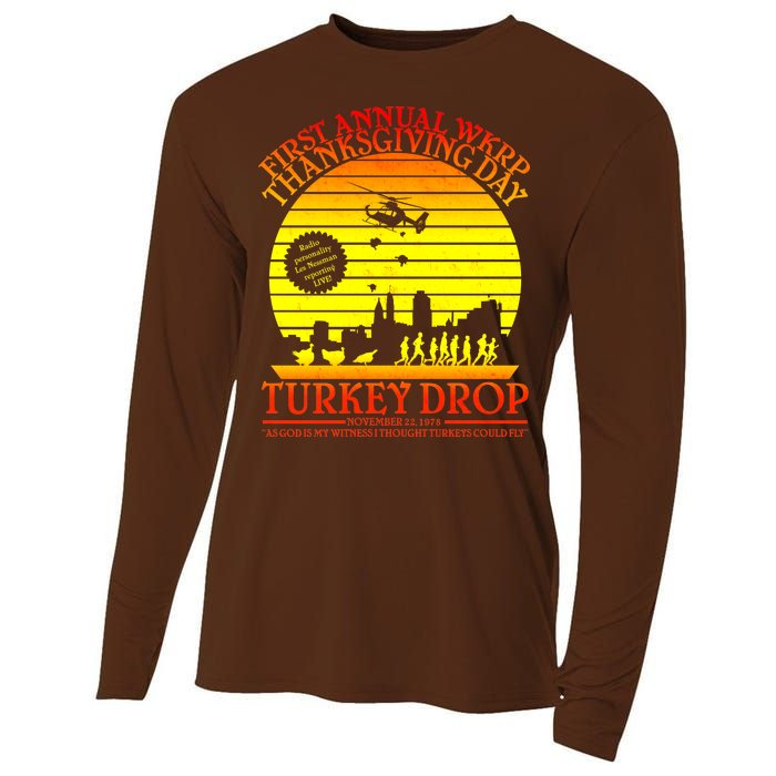 First Annual WKRP Thanksgiving Day Turkey Drop Retro Cooling Performance Long Sleeve Crew