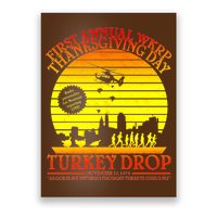 First Annual WKRP Thanksgiving Day Turkey Drop Retro Poster