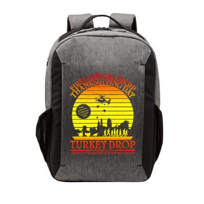 First Annual WKRP Thanksgiving Day Turkey Drop Retro Vector Backpack