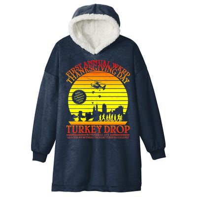 First Annual WKRP Thanksgiving Day Turkey Drop Retro Hooded Wearable Blanket