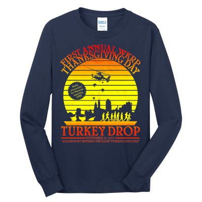 First Annual WKRP Thanksgiving Day Turkey Drop Retro Tall Long Sleeve T-Shirt