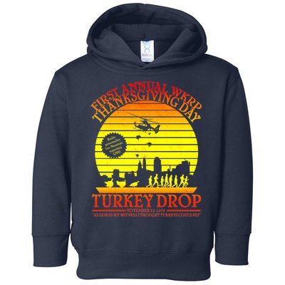 First Annual WKRP Thanksgiving Day Turkey Drop Retro Toddler Hoodie