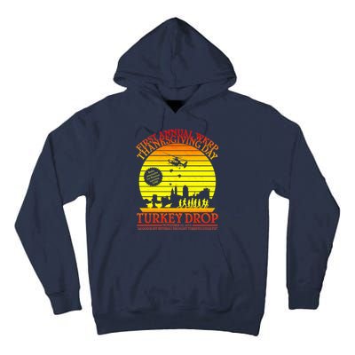 First Annual WKRP Thanksgiving Day Turkey Drop Retro Tall Hoodie