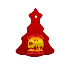 First Annual WKRP Thanksgiving Day Turkey Drop Retro Ceramic Tree Ornament