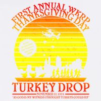First Annual WKRP Thanksgiving Day Turkey Drop Retro Garment-Dyed Sweatshirt
