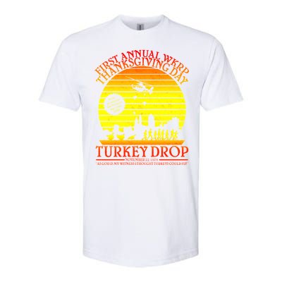 First Annual WKRP Thanksgiving Day Turkey Drop Retro Softstyle CVC T-Shirt