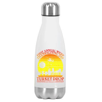 First Annual WKRP Thanksgiving Day Turkey Drop Retro Stainless Steel Insulated Water Bottle