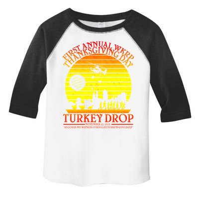 First Annual WKRP Thanksgiving Day Turkey Drop Retro Toddler Fine Jersey T-Shirt