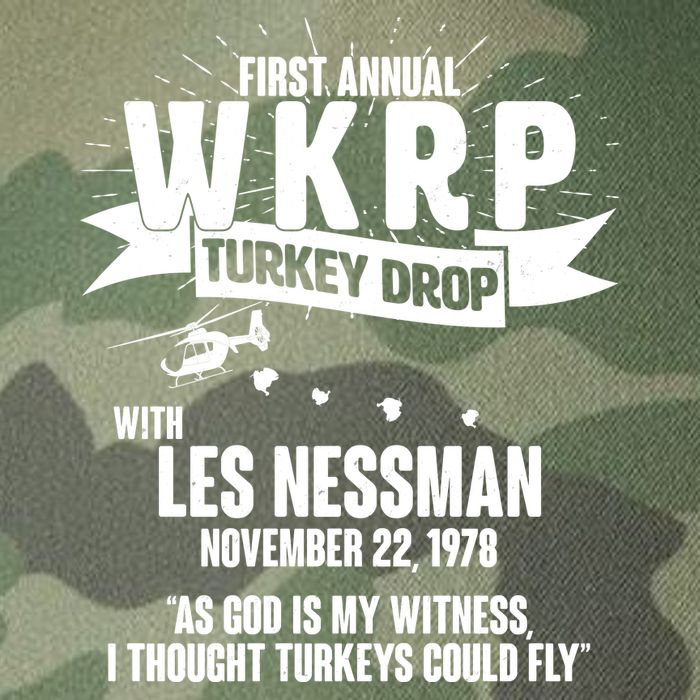 First Annual WKRP Turkey Drop With Les Nessman Legacy Tie Dye Trucker Hat