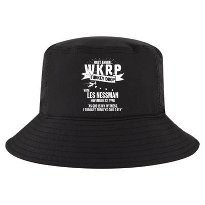 First Annual WKRP Turkey Drop With Les Nessman Cool Comfort Performance Bucket Hat