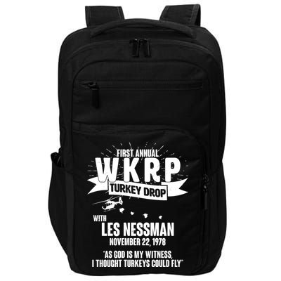 First Annual WKRP Turkey Drop With Les Nessman Impact Tech Backpack