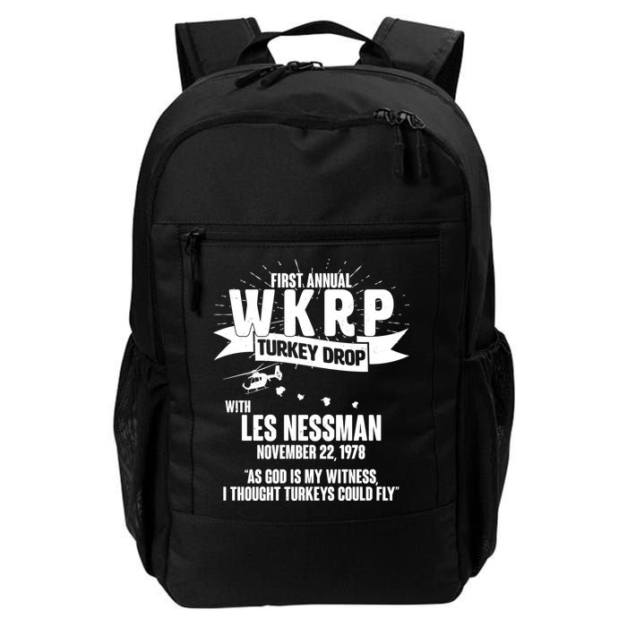 First Annual WKRP Turkey Drop With Les Nessman Daily Commute Backpack