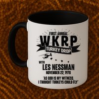 First Annual WKRP Turkey Drop With Les Nessman Mug