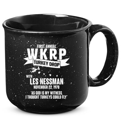 First Annual WKRP Turkey Drop With Les Nessman 15oz Campfire Ceramic Mug