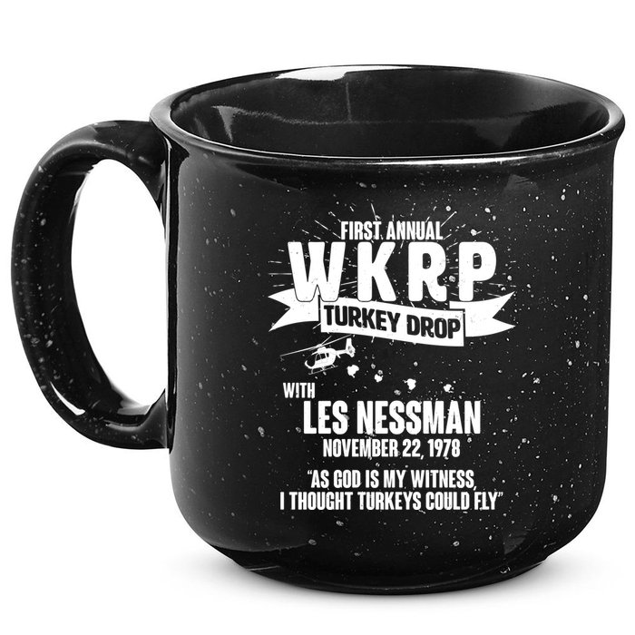 First Annual WKRP Turkey Drop With Les Nessman 15oz Campfire Ceramic Mug