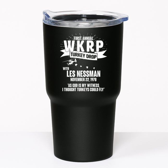 First Annual WKRP Turkey Drop With Les Nessman Tumbler