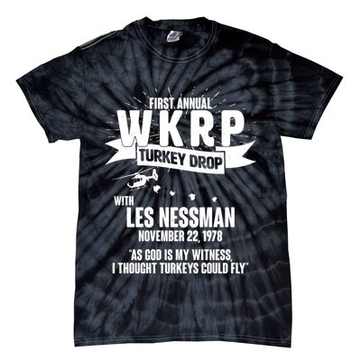 First Annual WKRP Turkey Drop With Les Nessman Tie-Dye T-Shirt