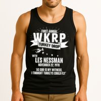 First Annual WKRP Turkey Drop With Les Nessman Tank Top