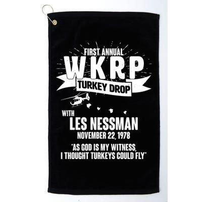 First Annual WKRP Turkey Drop With Les Nessman Golf Towel