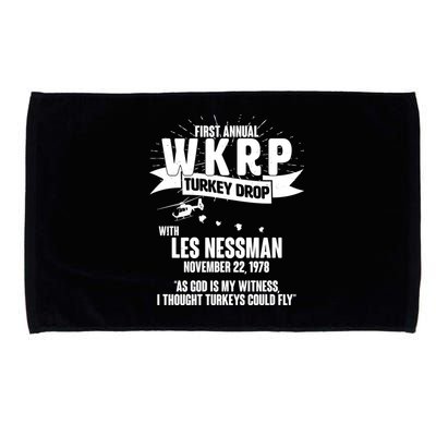 First Annual WKRP Turkey Drop With Les Nessman Microfiber Hand Towel