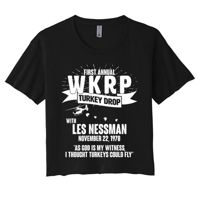 First Annual WKRP Turkey Drop With Les Nessman Crop Top