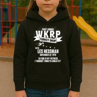 First Annual WKRP Turkey Drop With Les Nessman Kids Hoodie