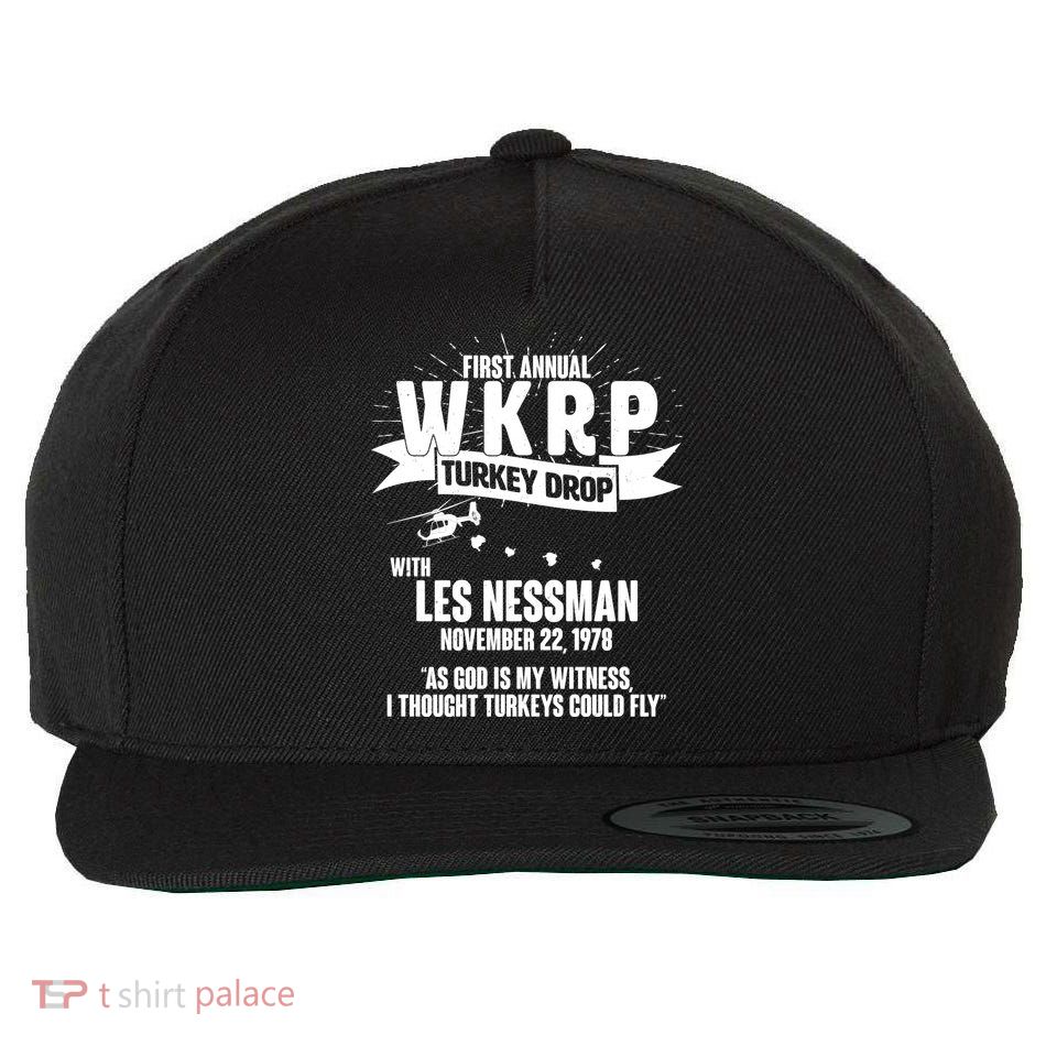 First Annual WKRP Turkey Drop With Les Nessman Wool Snapback Cap