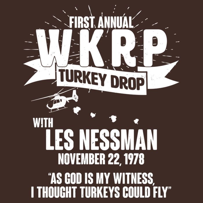First Annual WKRP Turkey Drop With Les Nessman Apron