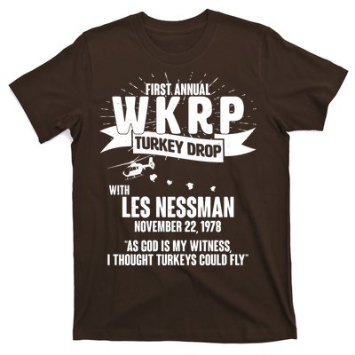 First Annual WKRP Turkey Drop With Les Nessman T-Shirt