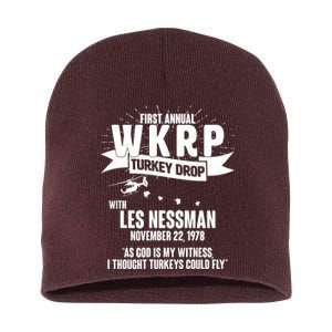 First Annual WKRP Turkey Drop With Les Nessman Short Acrylic Beanie