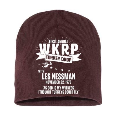 First Annual WKRP Turkey Drop With Les Nessman Short Acrylic Beanie