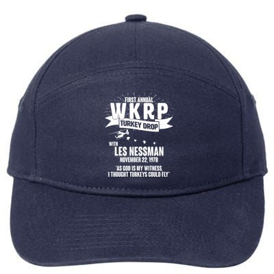 First Annual WKRP Turkey Drop With Les Nessman 7-Panel Snapback Hat