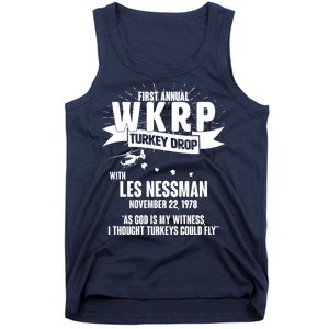 First Annual WKRP Turkey Drop With Les Nessman Tank Top