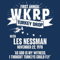 First Annual WKRP Turkey Drop With Les Nessman Infant Baby Jersey Bodysuit
