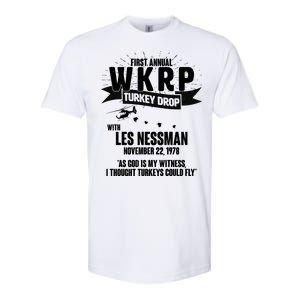 First Annual WKRP Turkey Drop With Les Nessman Softstyle CVC T-Shirt