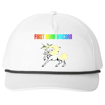 First Born Unicorn Snapback Five-Panel Rope Hat