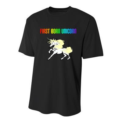 First Born Unicorn Youth Performance Sprint T-Shirt
