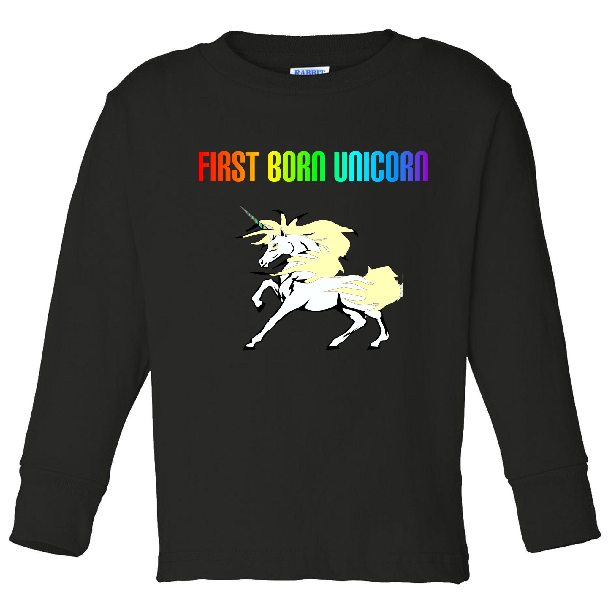 First Born Unicorn Toddler Long Sleeve Shirt