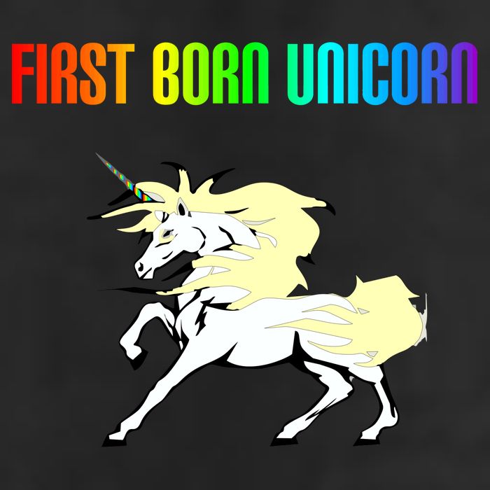 First Born Unicorn Golf Towel