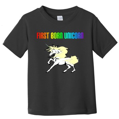 First Born Unicorn Toddler T-Shirt