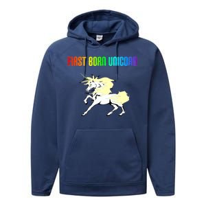 First Born Unicorn Performance Fleece Hoodie